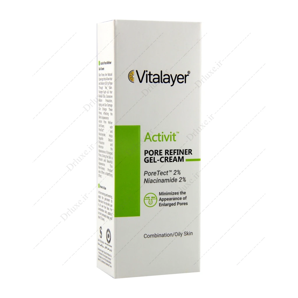 کرم ژل جمع کننده منافذ باز پوست اکتی ویت ویتالیر 30 میل